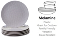 Certified International 6-Pc. Cream Melamine Dinner Plate Set